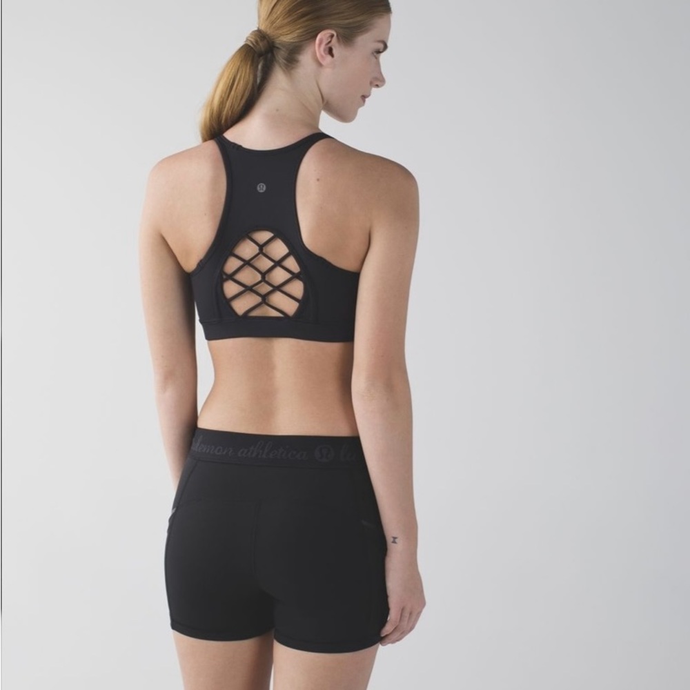 Lululemon" Sweaty Or Not Bra II -Black
